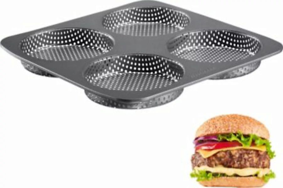 WESTMARK "Burger-Brötchen Backform ""Big"" Metall" anthrazit günstig online kaufen