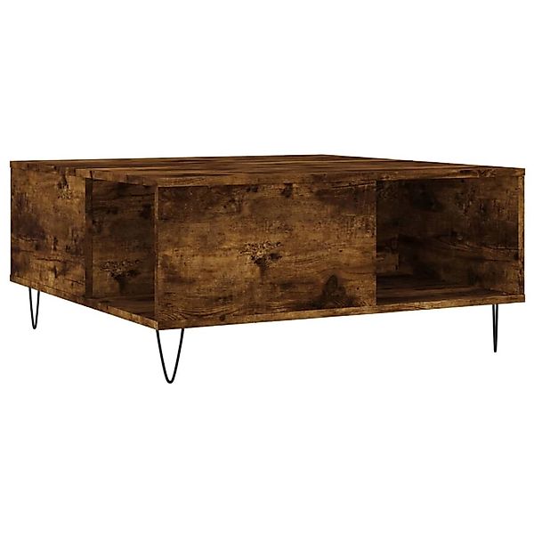 vidaXL Couchtisch Räuchereiche 80x80x36,5 cm Holzwerkstoff 830785 günstig online kaufen