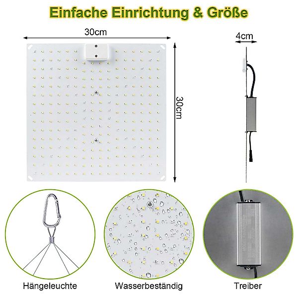 Sunicol Pflanzenlampe Vollspektrum Pflanzenlicht, Zimmerpflanzen Blumen günstig online kaufen