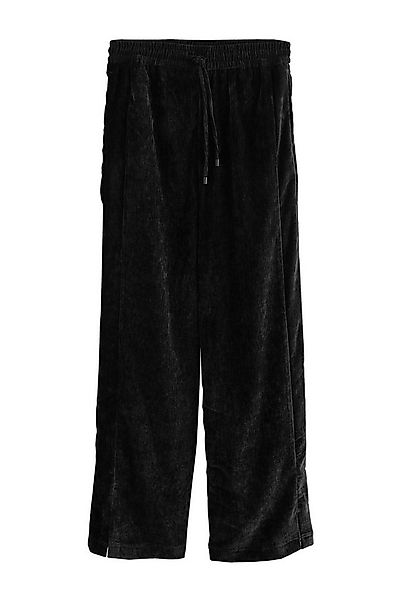 Next Samthose Hose aus Chenille mit weitem Bein (1-tlg) günstig online kaufen