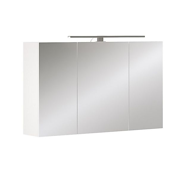 Vicco Badezimmerspiegelschrank Lavio, Weiß, 100 x 60 cm mit 3 Türen und LED günstig online kaufen
