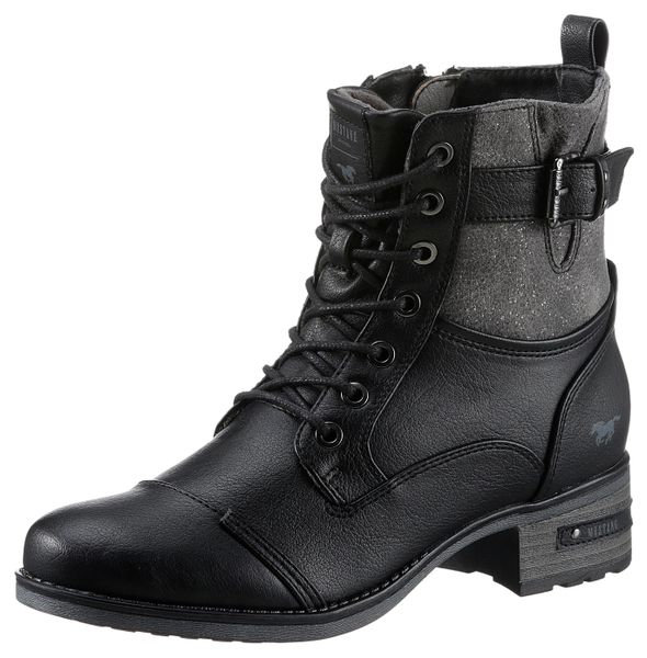 Mustang Shoes Schnürstiefelette mit Innen-Reißverschluss günstig online kaufen