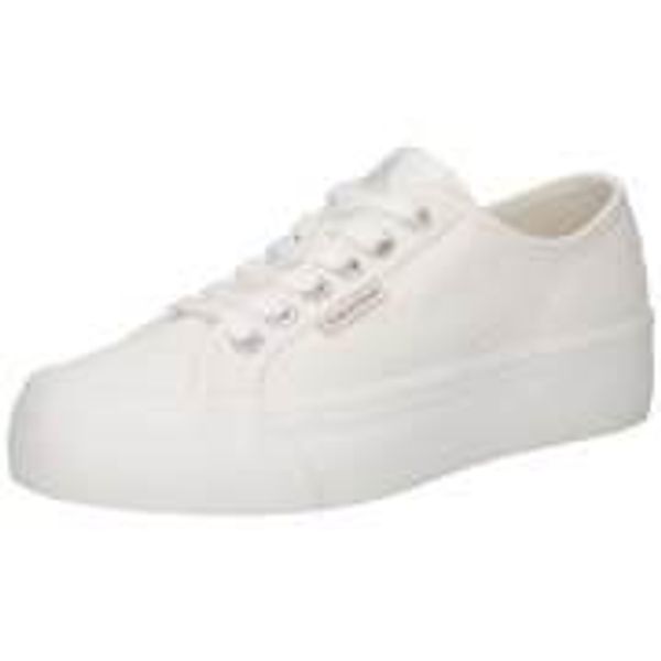 Calvin Klein Vulc Flatform Sneaker ctn Logo Damen weiß günstig online kaufen