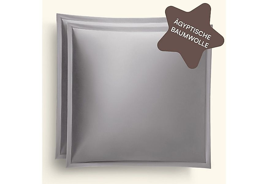 Amqua Kissenbezüge Mako Satin 2er Set Kissenbezug mit Reißverschluss, Premi günstig online kaufen