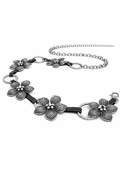 COLLEZIONE ALESSANDRO Kettengürtel "Florist" mit echtem Leder, Made in Ital günstig online kaufen