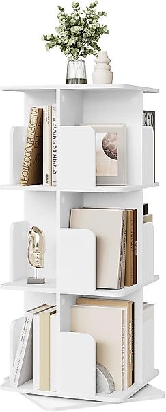 EUGAD Bücherregal, 1-tlg., drehbares, mit 3 günstig online kaufen