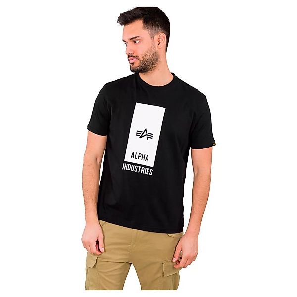 Alpha Industries Block Logo Kurzärmeliges T-shirt 3XL Black günstig online kaufen