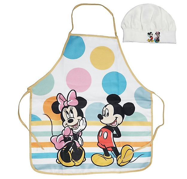 Disney Kochschürze Disney Minnie Mickey Maus Kinder Backschürze mit Mütze, günstig online kaufen