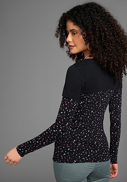 KangaROOS 2-in-1-Langarmshirt Langarm, bedruckt und gemustert, für die Frei günstig online kaufen