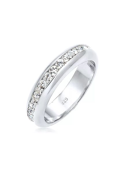 Elli Premium Fingerring "Cocktail Bandring Kristalle 925 Silber" günstig online kaufen