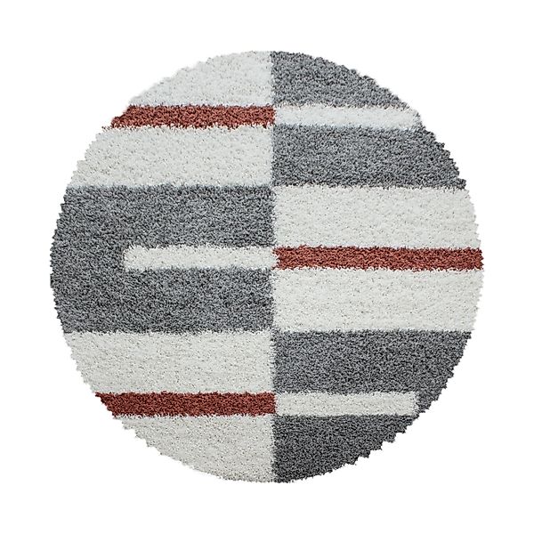 Teppium Teppich Kariert Design, Rund, Höhe: günstig online kaufen