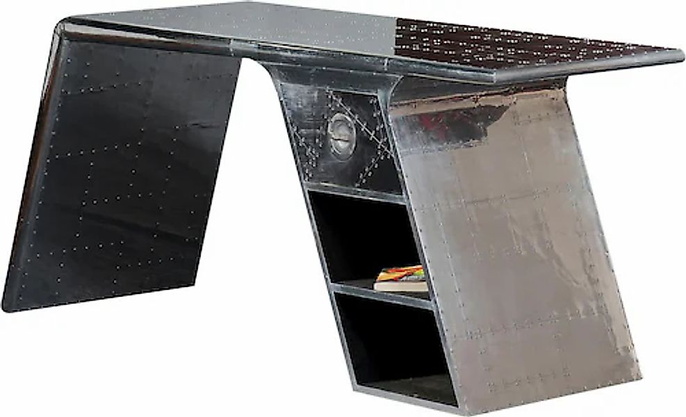 SIT Schreibtisch "Bürotisch AIRMAN in moderner Flugzeugoptik mit Stauraumfä günstig online kaufen