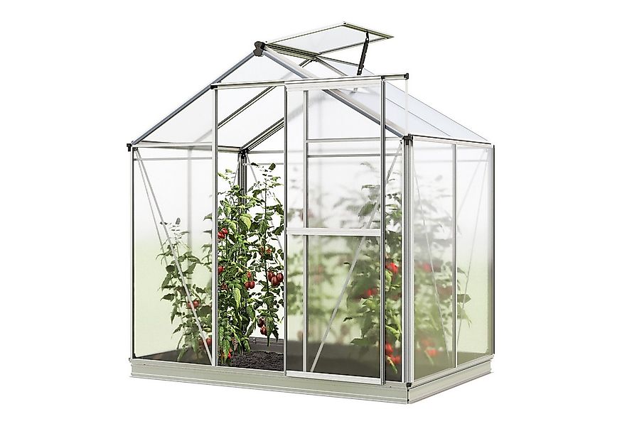 GFP Gewächshaus Jasmin 2, inkl. Alu-Fundamentrahmen & automatischem Fenster günstig online kaufen