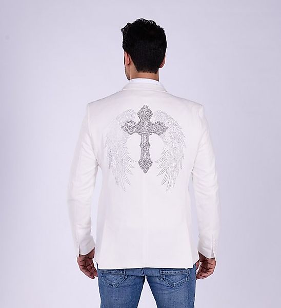 Denim Distriqt Sakko Extravagantes Herren Slim Fit Sakko Weiß 54 günstig online kaufen