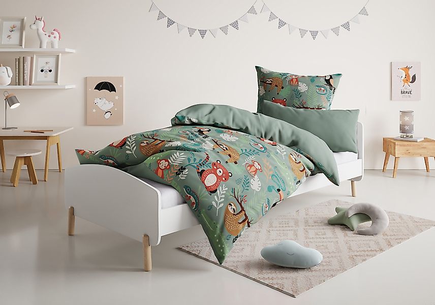 Lüttenhütt Kinderbettwäsche CUDDLEE, Renforcé, 2 teilig, günstig online kaufen