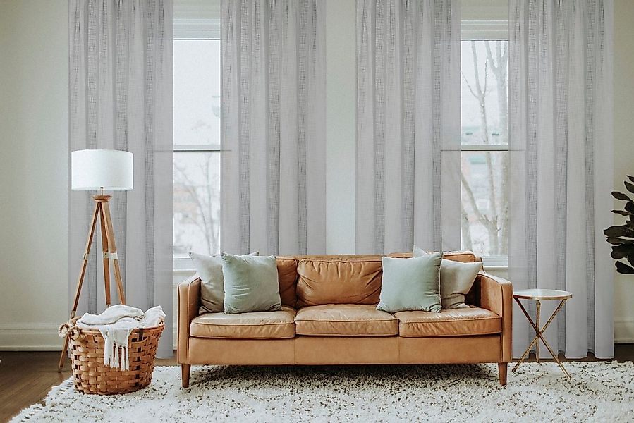 Home Basics Vorhang SOFTY 2er Pack (2 St), Ösen, halbtransparent, 2er Pack günstig online kaufen