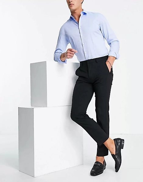 Burton – Essential – Schmal geschnittene Anzughose aus recyceltem Polyester günstig online kaufen