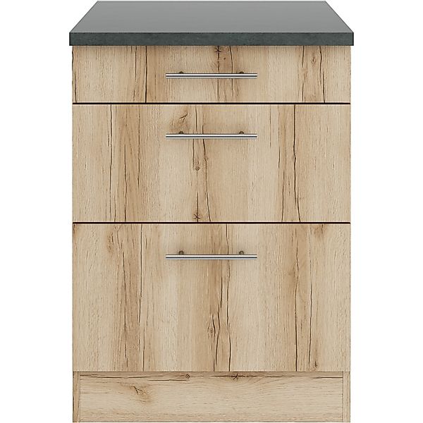 OPTIFIT Livorno290 Küchen-Unterschrank 60 cm Wildeiche Nachbildung günstig online kaufen