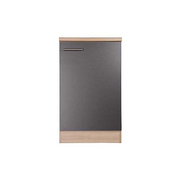 Respekta Küchen-Spülenunterschrank Merle 50 cm Grau günstig online kaufen