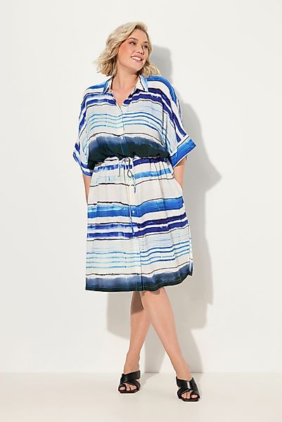 Ulla Popken Jerseykleid Midikleid Streifen Oversized günstig online kaufen
