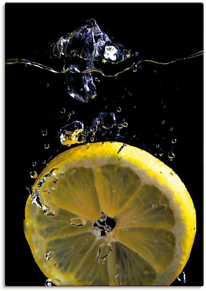 Artland Wandbild "Zitrone", Lebensmittel, (1 St.) günstig online kaufen