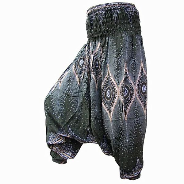 PANASIAM Pumphose Aladinhose Pfauenauge Haremshose aus 100% natürlicher Vis günstig online kaufen