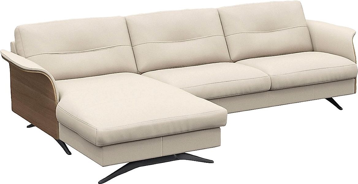 FLEXLUX Ecksofa "Glow, super bequem durch hochwertigem Sitzaufbau mit Feder günstig online kaufen