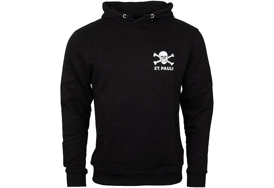 FC St. Pauli Kapuzenpullover Hoodie Totenkopf Klein/Groß (Schwarz) Großes L günstig online kaufen