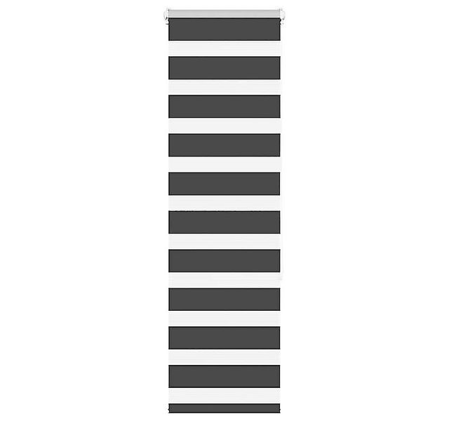 Rollo Doppelrollo Schwarz 40x150 cm Stoffbreite 35,9 cm Polyester, vidaXL günstig online kaufen