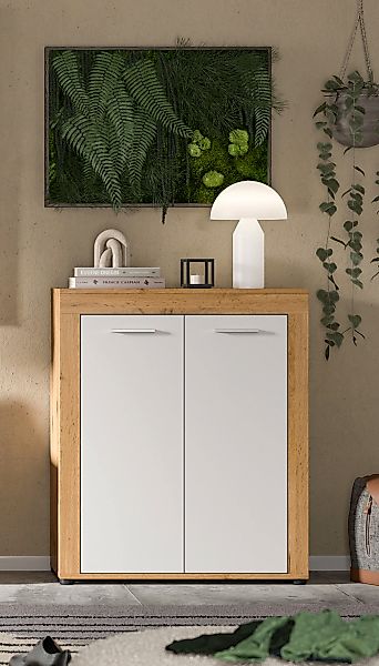 Home affaire Schuhschrank "AOSTA, TOPSELLER, Höhe 95cm, 2 Türen, 3 Einlegeb günstig online kaufen