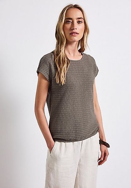 STREET ONE T-Shirt in Struktur-Optik günstig online kaufen