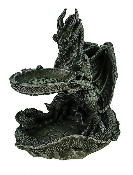 Vogler Dekofigur Großes Drachen Raucherset mit Aschenbecher und Ablage 20 c günstig online kaufen