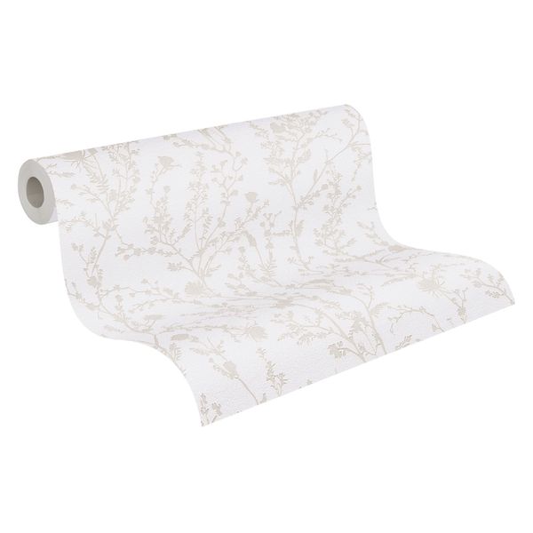Bricoflor Wildblumen Tapete mit Perlmutt Effekt Moderne Landhaus Blumentape günstig online kaufen