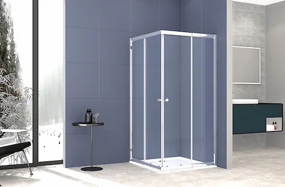 welltime Eckdusche Trento Plus, BxT: 90x90 cm, Sicherheitsglas, Anti-Kalk-V günstig online kaufen