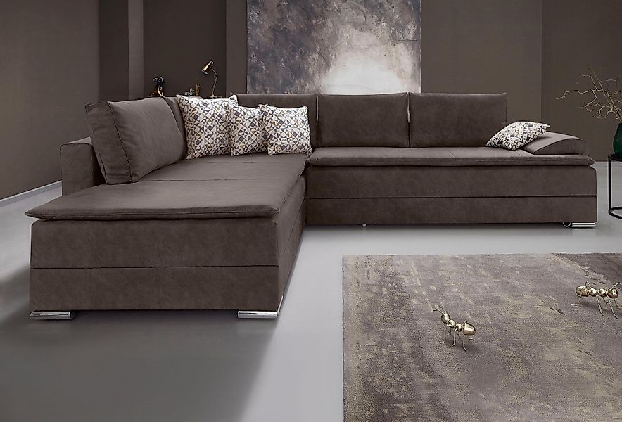 OTTO home Ecksofa »Night & Day L-Form, B: 324 cm« mit Bettfunktion, Bettkas günstig online kaufen
