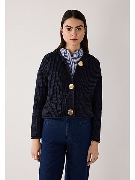 MORE&MORE Strickjacke kurze Rippstrickjacke günstig online kaufen