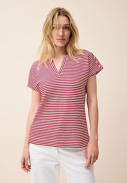 Cecil T-Shirt, bestehend aus einem Materialmix günstig online kaufen