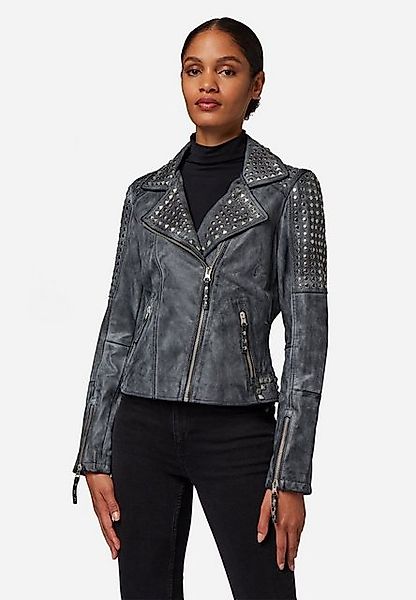 RICANO Lederjacke Studd Lederjacke im Biker-Stil mit Nietenbesatz günstig online kaufen
