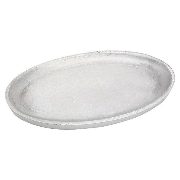NKlaus Kerzenhalter Kerzenteller Oval 17x10cm Aluminium günstig online kaufen