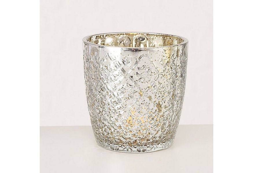 BOLTZE GRUPPE GmbH Windlicht Boltze Windlicht Patty 2er-Set Antik Silber 7 günstig online kaufen