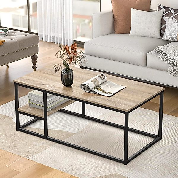 VOWNER Couchtisch Wohnzimmer Tisch, Stahlrahmen (1er-Set), günstig online kaufen