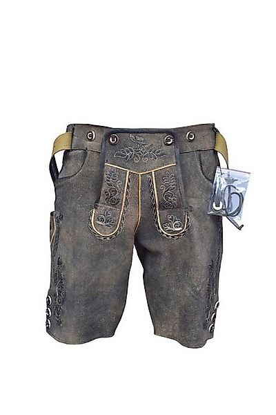 Ramona Lippert Trachtenlederhose Lorenz kurze Trachtenhose grau antik mit G günstig online kaufen