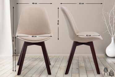 CLP Esszimmerstuhl Borneo, Stoff-Bezug, Lehnstuhl mit günstig online kaufen