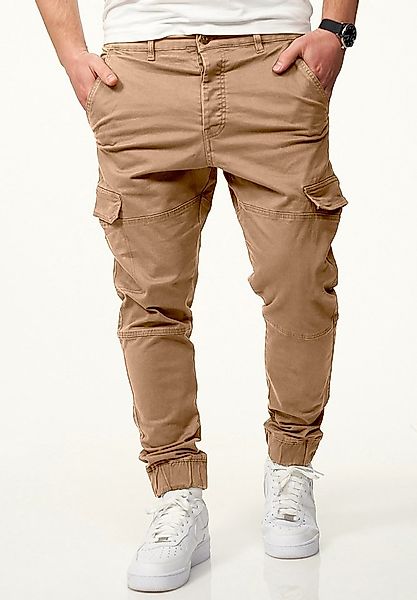 DAILY COTTON Cargohose mit elastischen Beinbündchen Herren Jogger-Hose Jean günstig online kaufen
