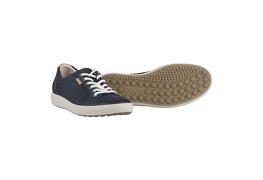 Ecco Soft 7 (Nubukleder) silbergrau Damen Sneaker günstig online kaufen