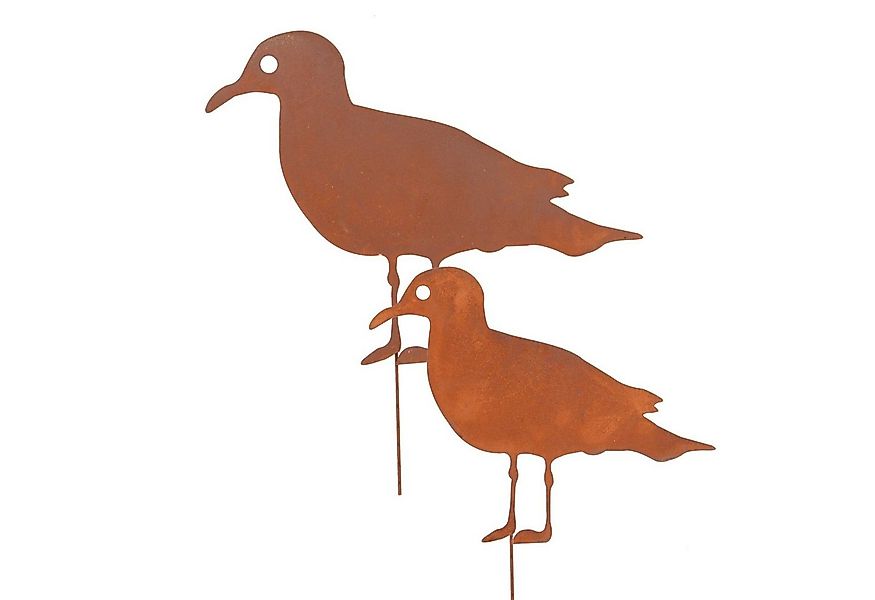 UNUS GARDEN Gartenstecker Roststecker Möwen 2er Set (in zwei Größen) Garten günstig online kaufen