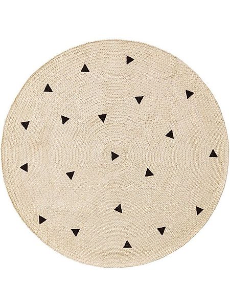 benuta Kinderteppich Pippa, rund, Höhe: 5 mm, Kunstfaser, Berber, Ethno-Sty günstig online kaufen