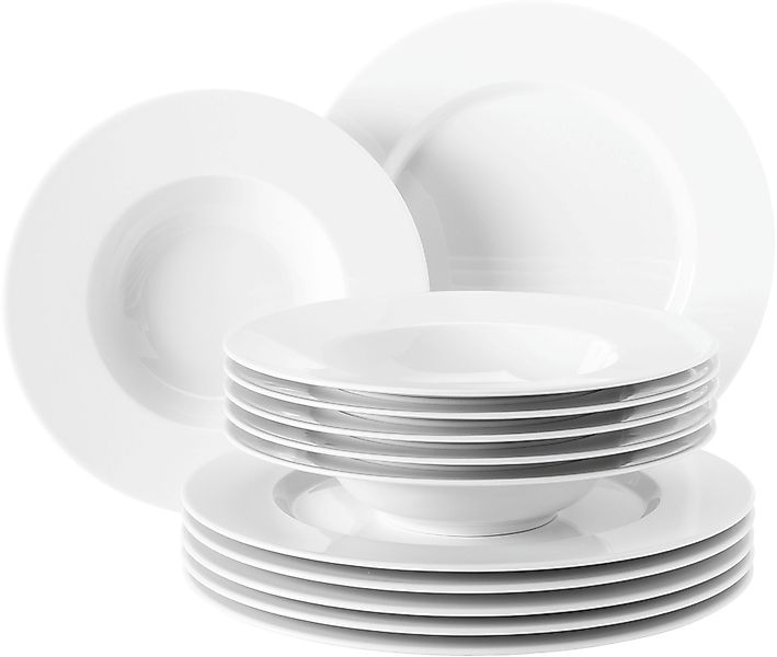 Seltmann Weiden Tafelservice »Geschirr-Set No Limits« Teller-Set, Suppentel günstig online kaufen