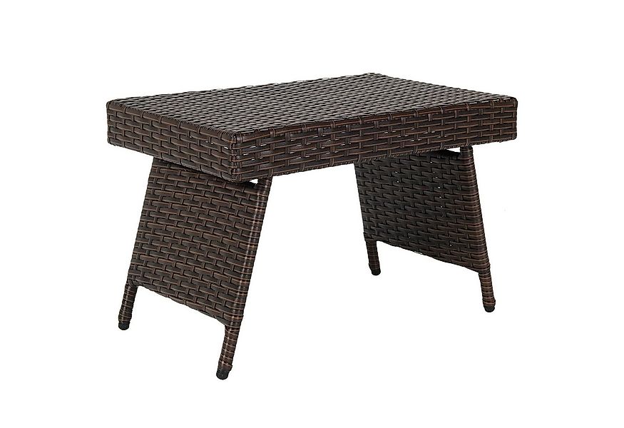 COSTWAY Gartentisch Rattantisch Beistelltisch, klappbar 60x40x40 cm günstig online kaufen