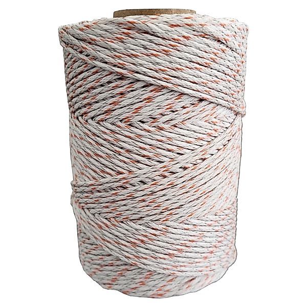 ZGM Weidezaunlitze Premium Weiß/Orange 200 m 9 Leiter günstig online kaufen